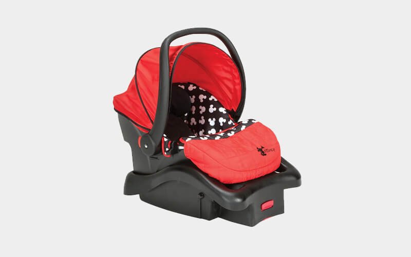 Disney light 'n comfy luxe infant car seat with side impact protection