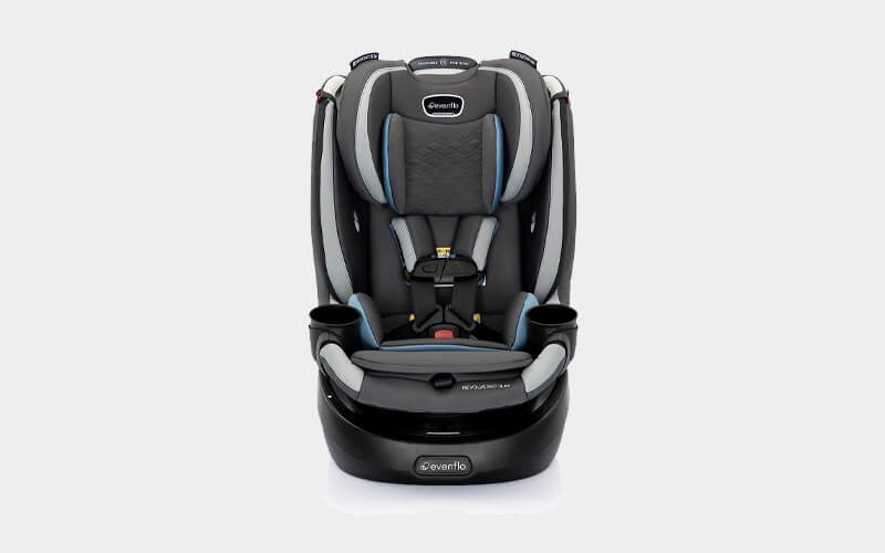 Evenflo revolve360 slim 2-in-1 rotational car seat with quick clean cover